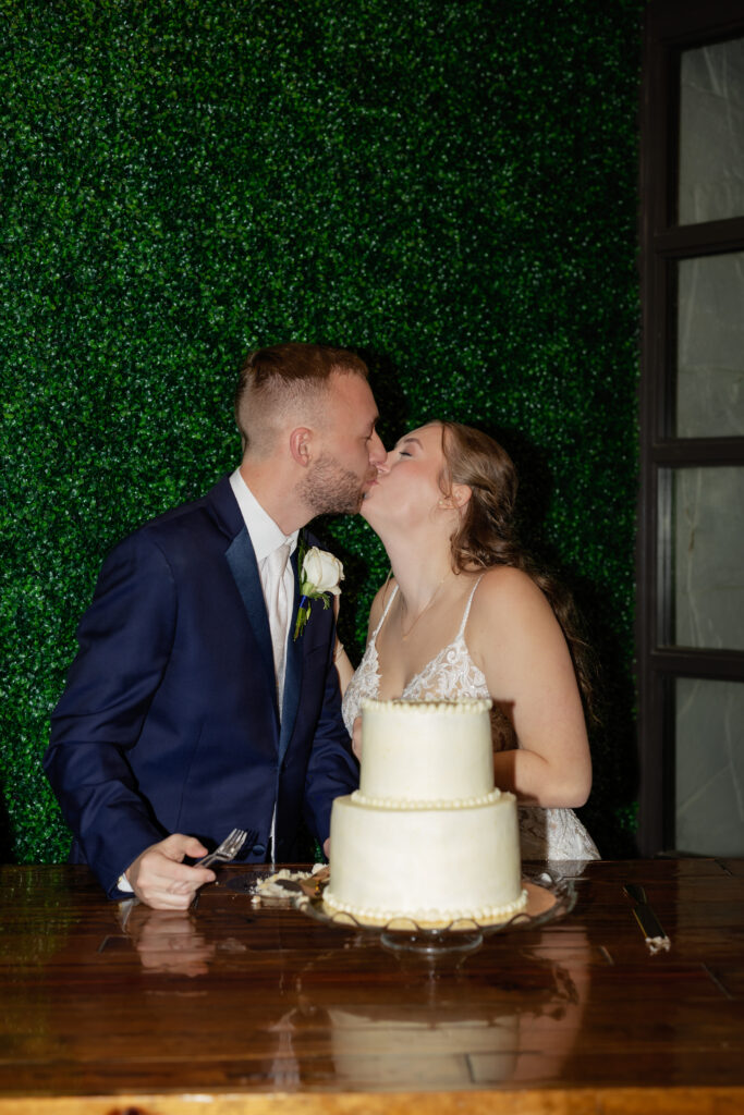 Audrey and Collin's ceremony at The Black Oak Venue in Sulphur Springs