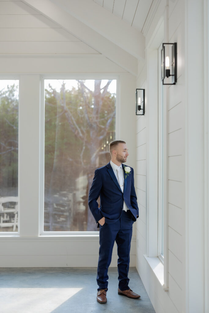 Audrey and Collin's ceremony at The Black Oak Venue in Sulphur Springs