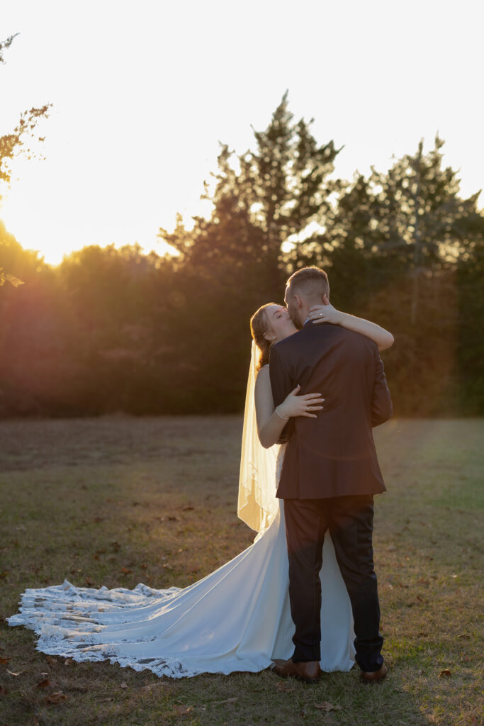 Audrey and Collin's ceremony at The Black Oak Venue in Sulphur Springs