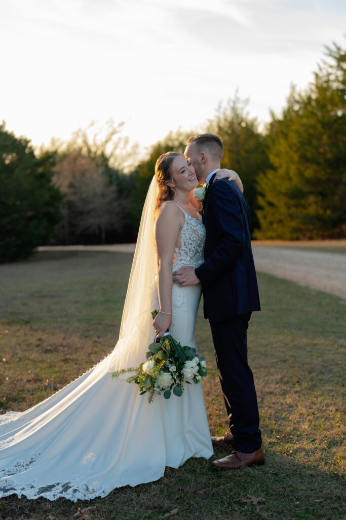 Audrey and Collin's ceremony at The Black Oak Venue in Sulphur Springs